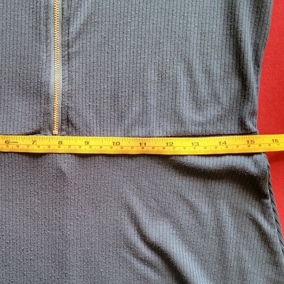 Guilty | Blue Zip Mini Dress | Womens M | Casual Silver Hardware - Picture 6 of 9